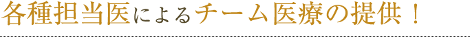 チーム医療の提供